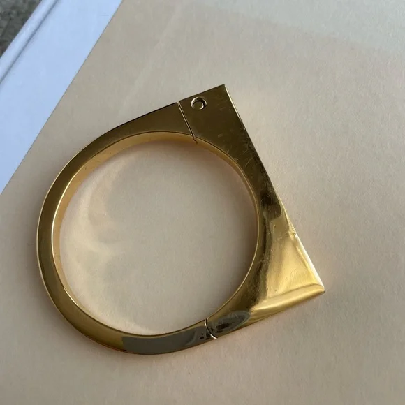 Miansai Screw Cuff Minimalist Bracelet Gold Vermeil - Picture 2 of 5